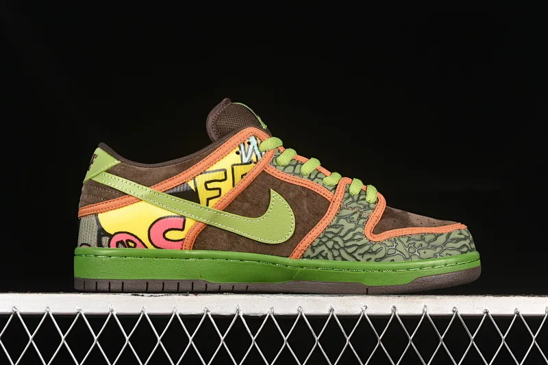 All Categories Nk SB Dunk Series Nk SB Dunk Low Low-top sneakers Pure original Nk Dunk SB Low "De La Soul" joint model Baroque brown SB low-top casual sneakers 789841-332